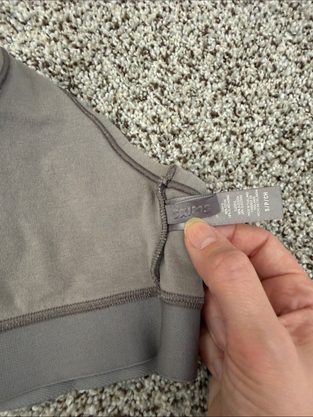 Skims Gray Racerback Bralette - Picture 4 of 4